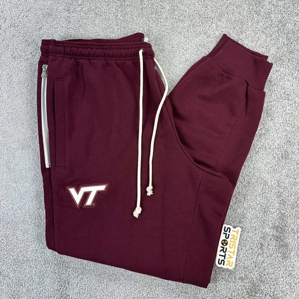 Virginia Tech Hokies Sweatpants Mens XL Maroon Nike Dri Fit On Field Sideline